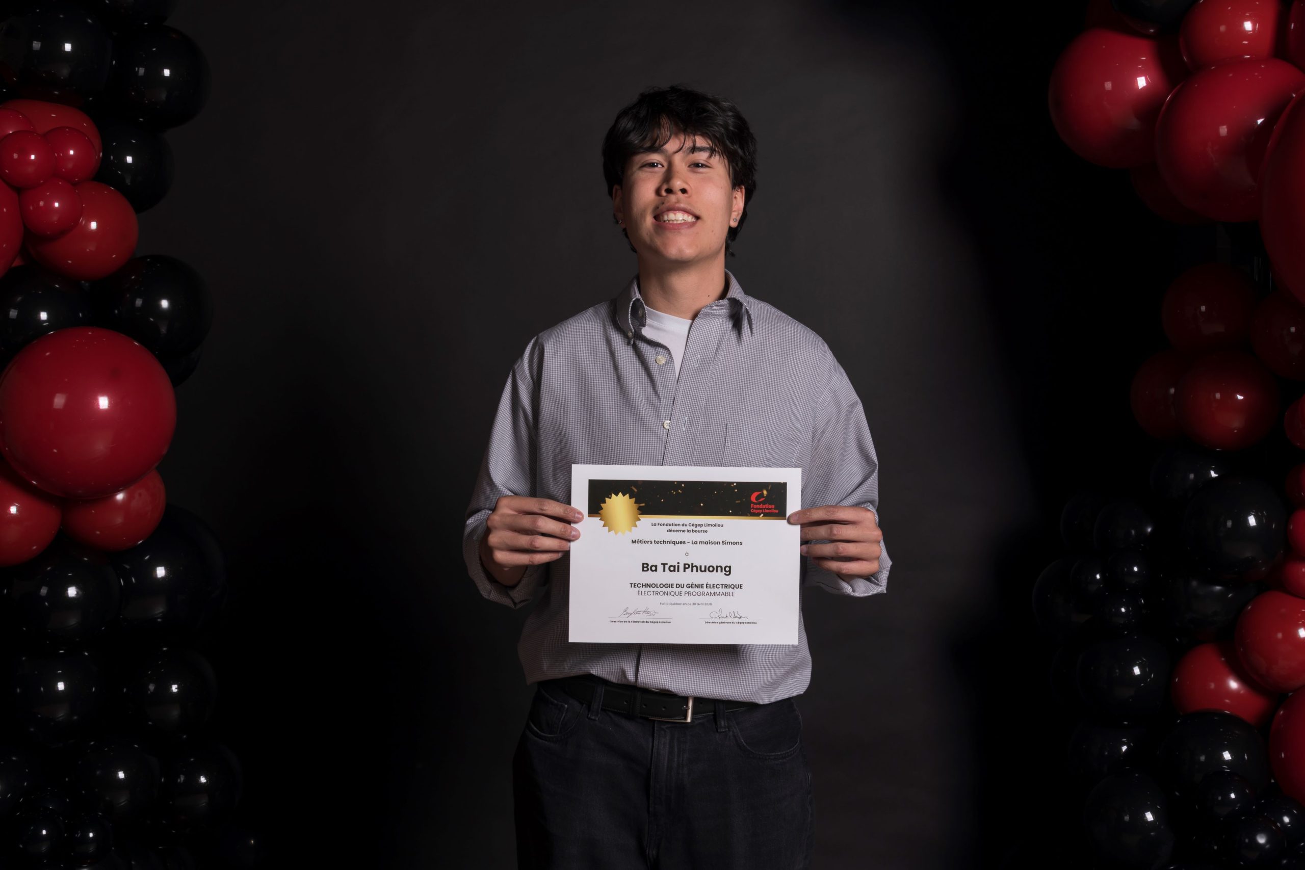 Ba Tai Phuong et son certificat du Mérite étudiant 2026