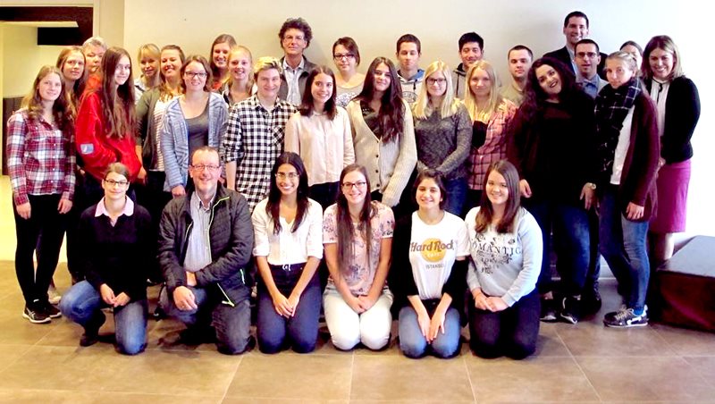 Groupe d'étudiants allemands