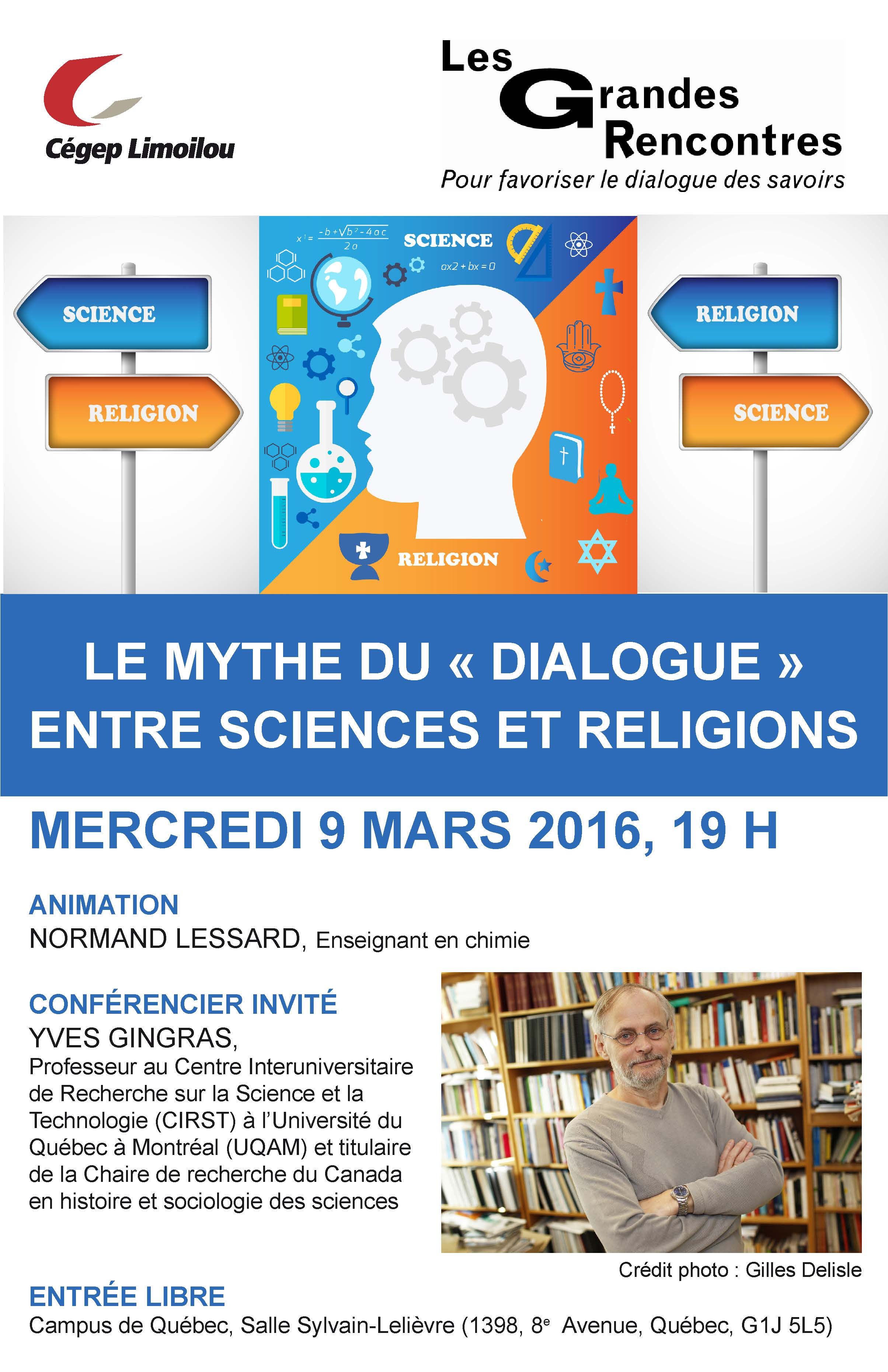 Affiche sciences Vs religions