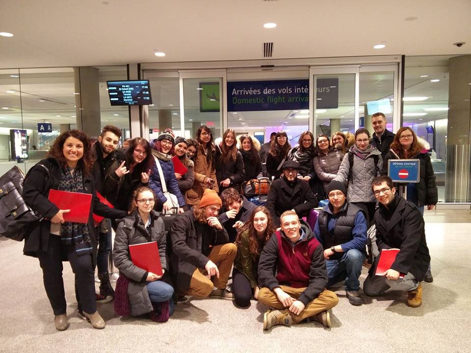 Étudiants italiens et québécois