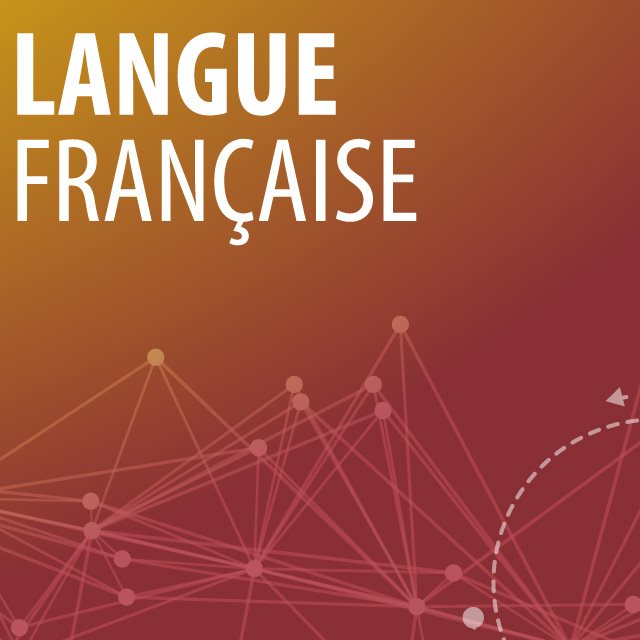 Langue française visuel orange