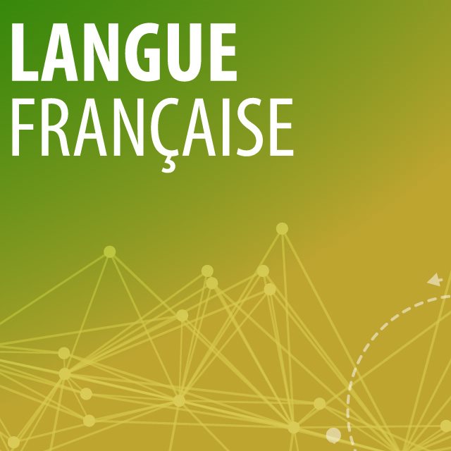 Couverture - Langue française visuel orange