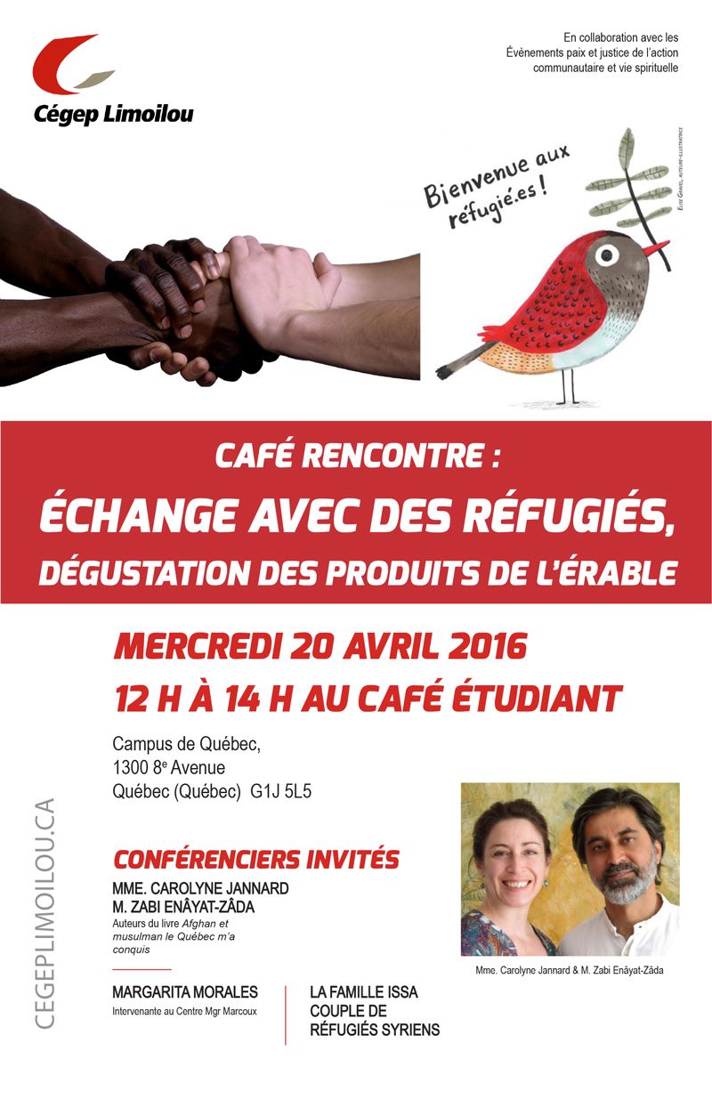 Affiche Échange avec les réfugiés