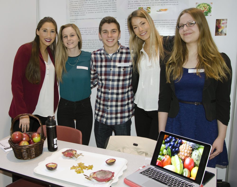 Maryssa Lévesque, Sara-Émie Bérubé, Francis Bolduc et Amélie Tremblay