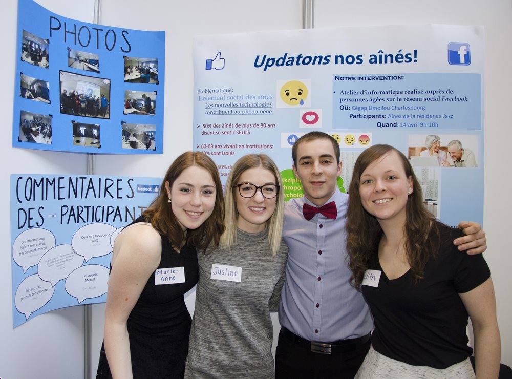 Marie-Anne Goulet, Judith Dulong, Marc-André Nadeau et Justine Amyot