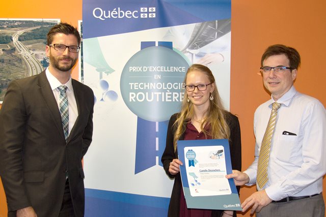 Prix MTQ 2016 Camille Desrochers Génie civil