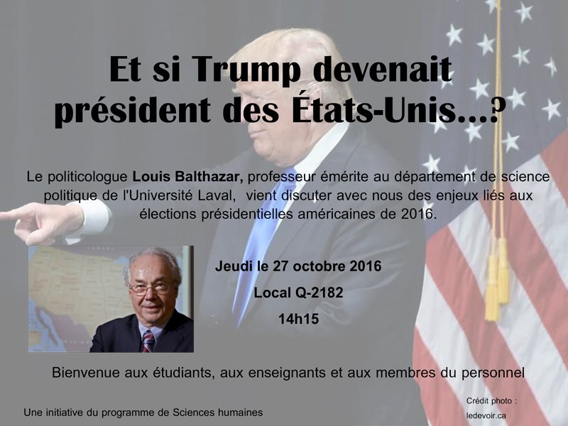 Conférence Et si Trump devenait président des États-Unis?