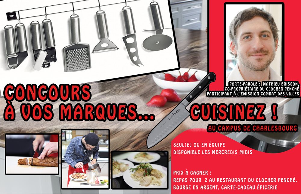 concours À vos marques... cuisinez! affiche