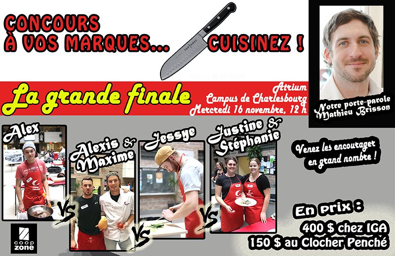 Affiche la finale Concours à vos marques