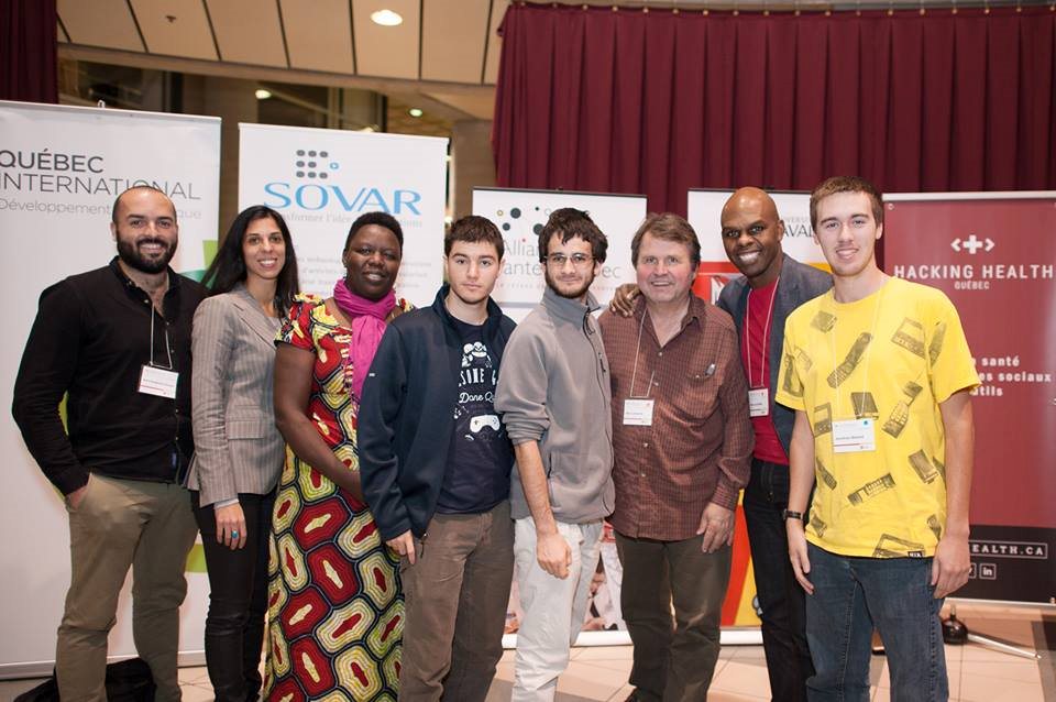 Étudiants en informatique au Hacking Health Quebec