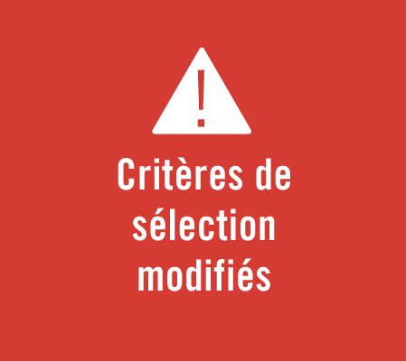 Pastille critères sélection modifiés