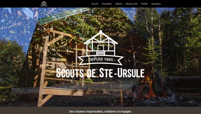 Print-screen site Web Scouts de Ste-Ursule