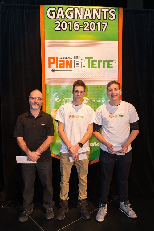 Équipe 2e position édition 2017 Plan et Terre