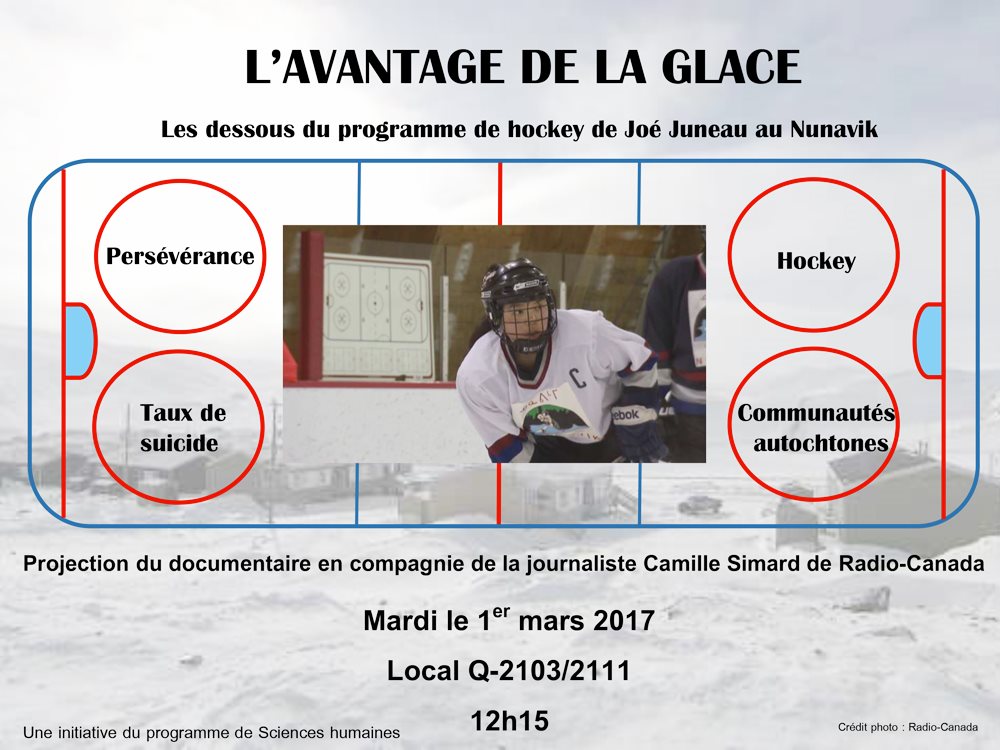 Avantage de la glace affiche