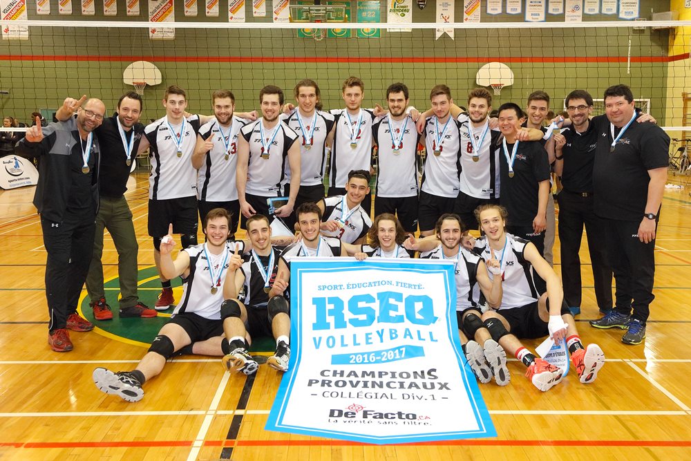 Volleyball équipe gagnante championnat provincial