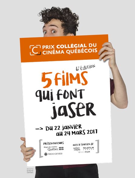 Affiche Prix collégial du cinéma québécois Félix Leblanc