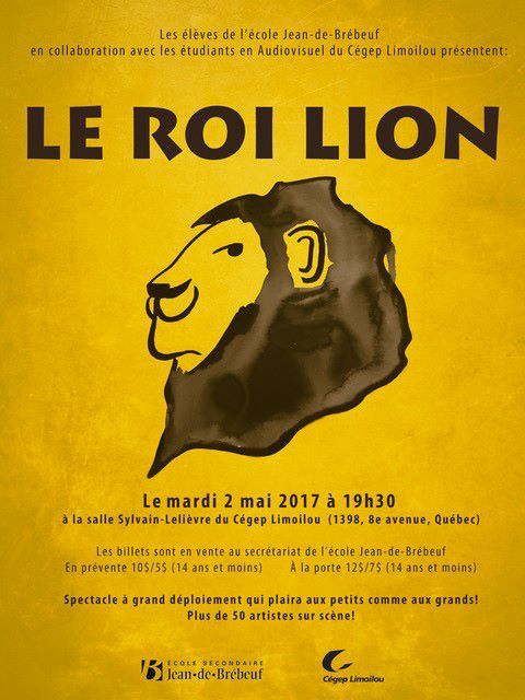 Affiche Le roi lion