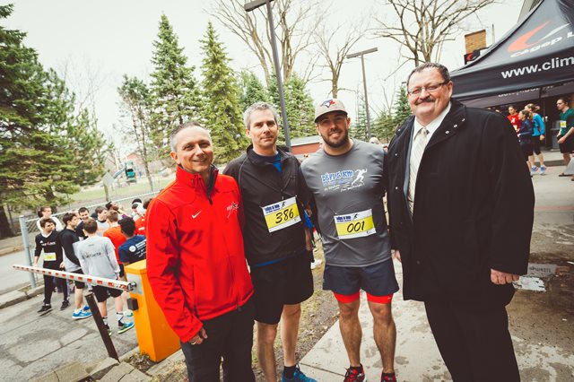 Jean-Noël Corriveau, Serge Dupuis, Louis Grou et Jean-Philippe Martin
