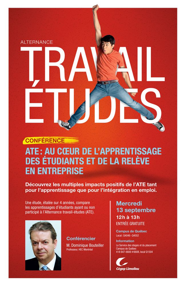 Affiche alternance travail-études