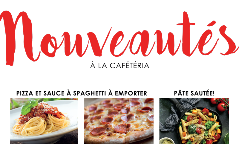 nouveautés cafétéria