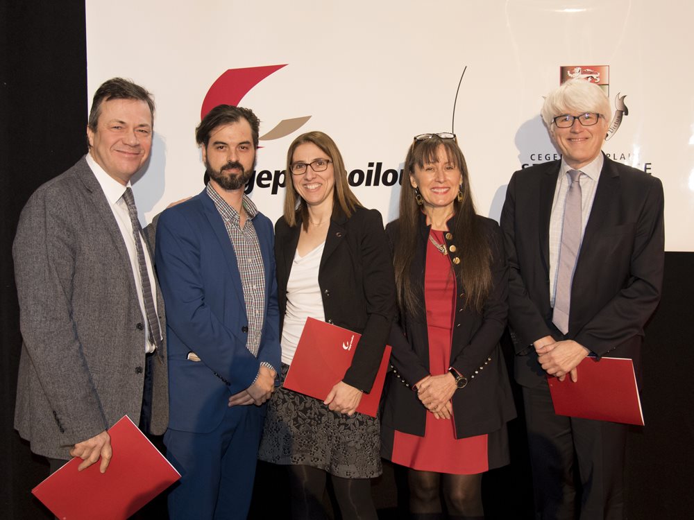 Louis Grou, Guillaume Tremblay, Chantal Arbour, Odette Côté et Edward Berryman