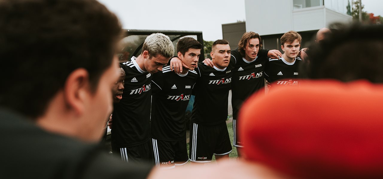 gars de l'équipe de soccer