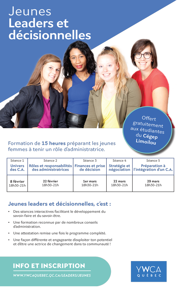 Affiche Jeunes Leaders Limoilou