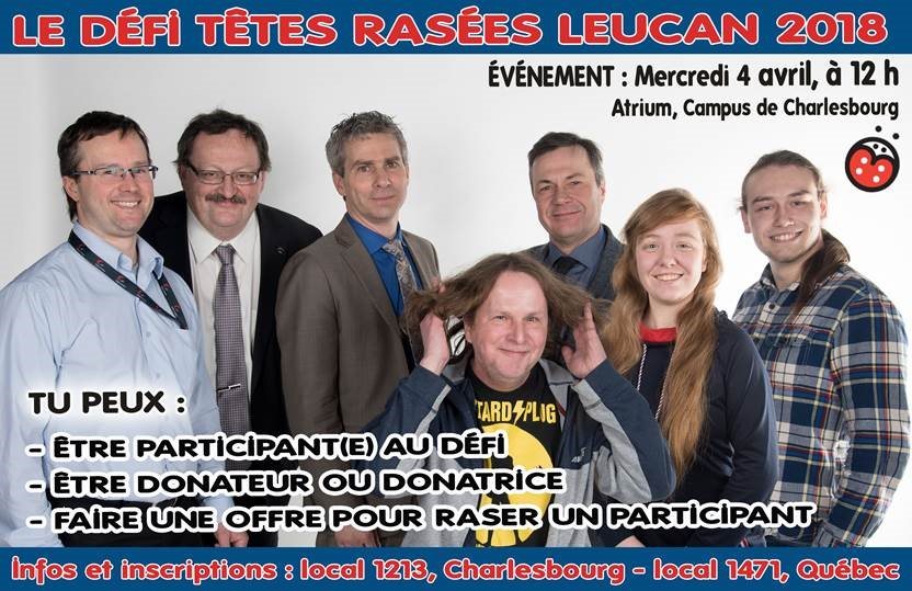 Défi têtes rasées 2018 participants