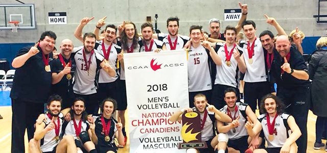 Équipe de volleyball des Titans division 1 championnat canadien