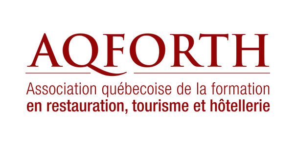 Logo de l'Association québécoise de la formation en restauration, tourisme et hôtellerie (AQFORTH)