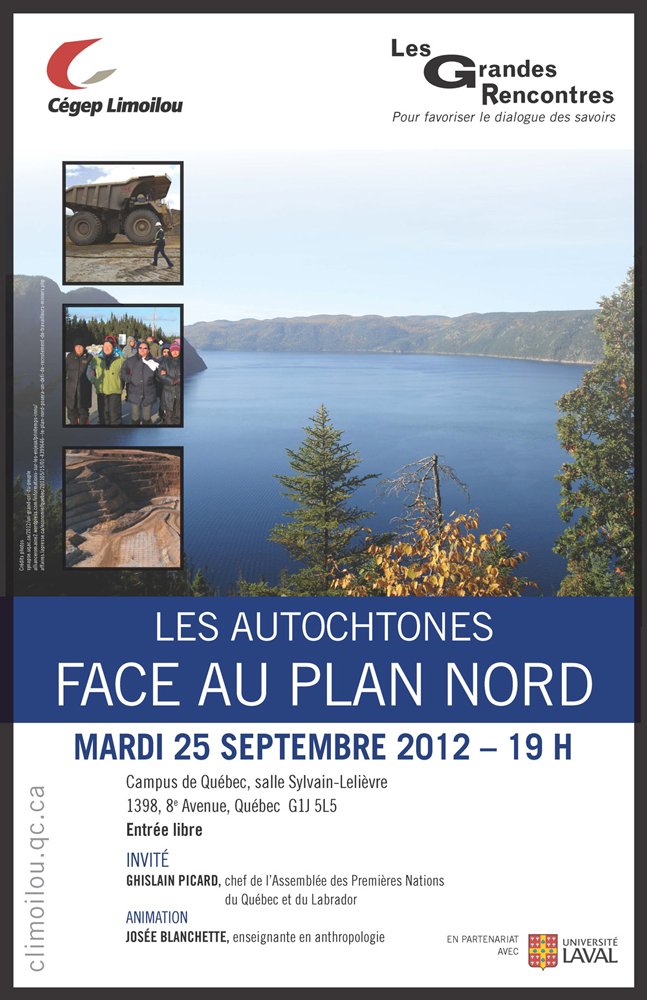 Grandes rencontres affiche sur le plan nord