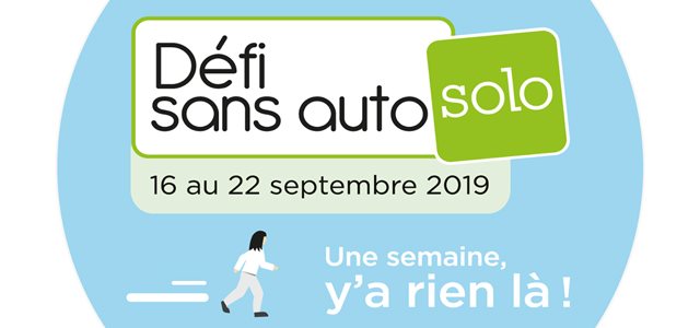 Défi sans auto solo du 16 au 22 septembre 2019