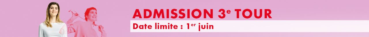 Admission 3e tour Date limite : 1er juin