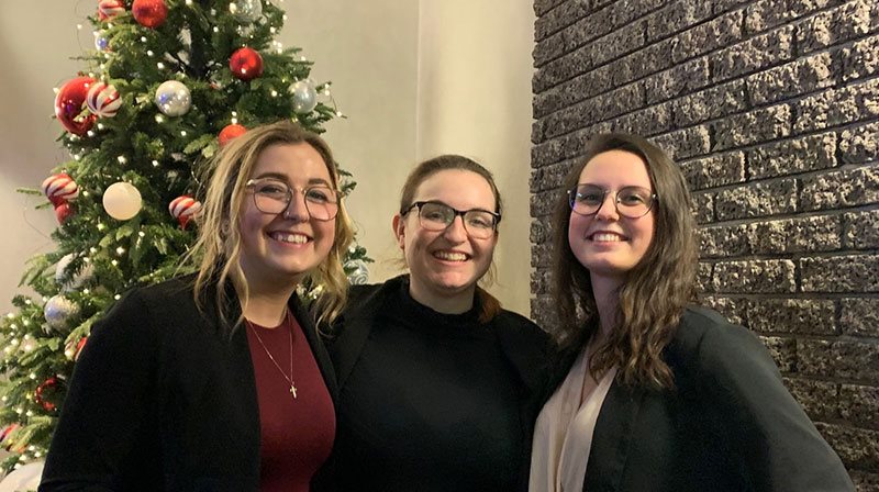 Lisa-Marie Harvey, Carol-Anne Lavoie et Marie St-Pierre