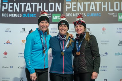 Pascale Blouin,  Julie Bilodeau et Claudine Fortin