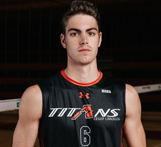 James Chrétien  Athlète la/le plus utile Volleyball masculin division 1