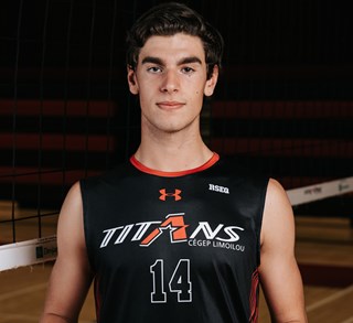 Lucas Gagnon Mérite scolaire Volleyball masculin division 2