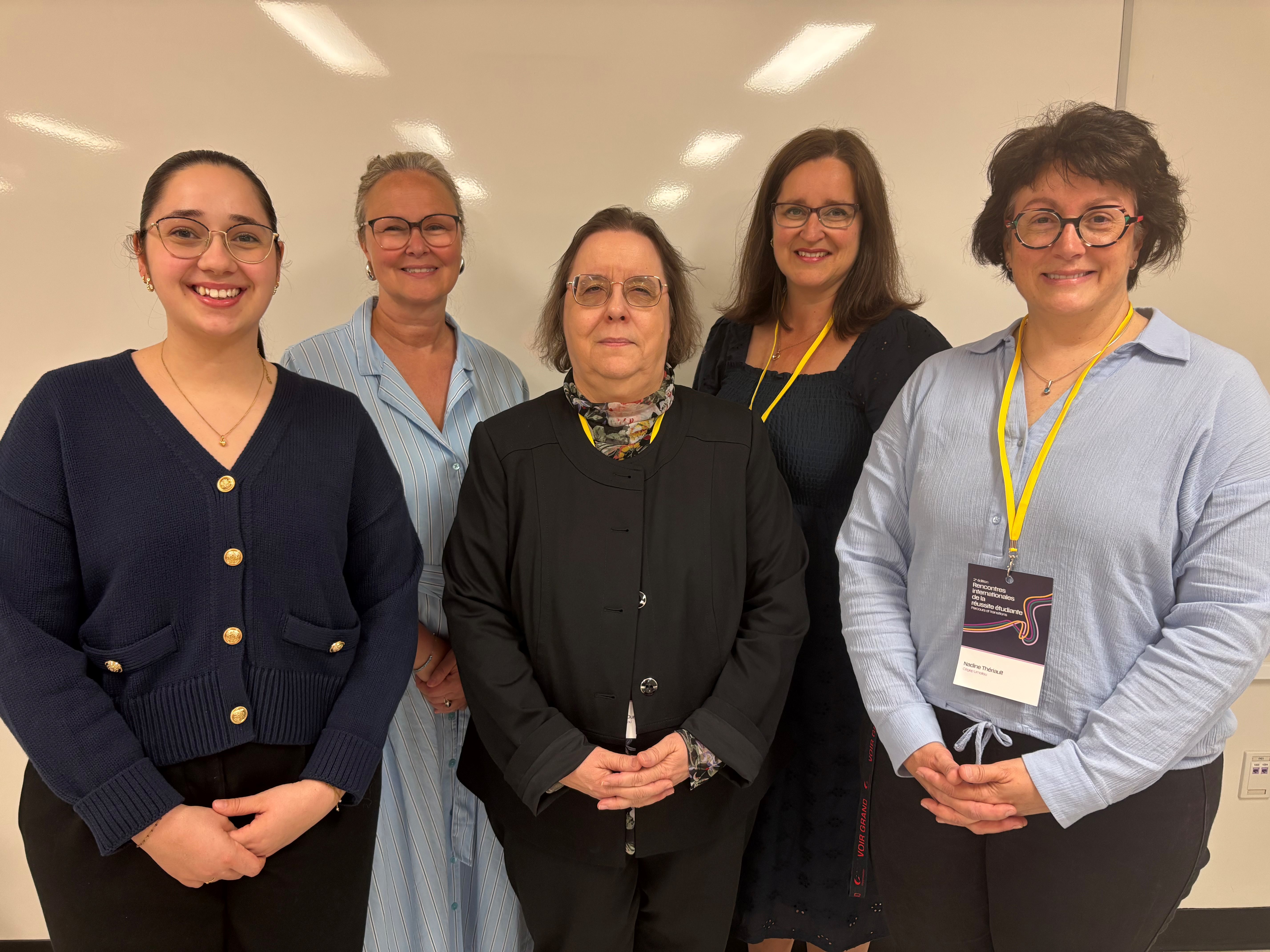 Les participantes du panel: Léa Gauthier, Isabelle Simard, Martine Dumais, Patricia Lapointe, Nadine Thériault