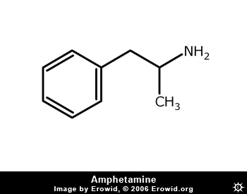 Molécule de l'amphétamine
