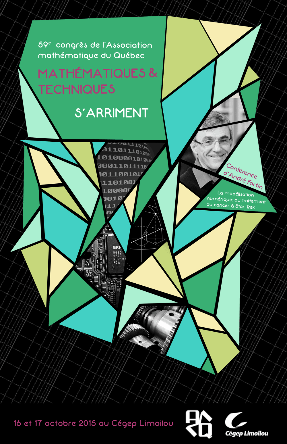 Affiche du Congrès de l'Association mathématique du Québec
