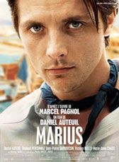 Affiche du film Marius, adapté du livre de Marcel Pagnol