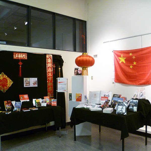 Exposition chinoise bibliothèque