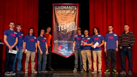 École Mont Saint-Sacrement, équipe gagnante Expérience technogéniale