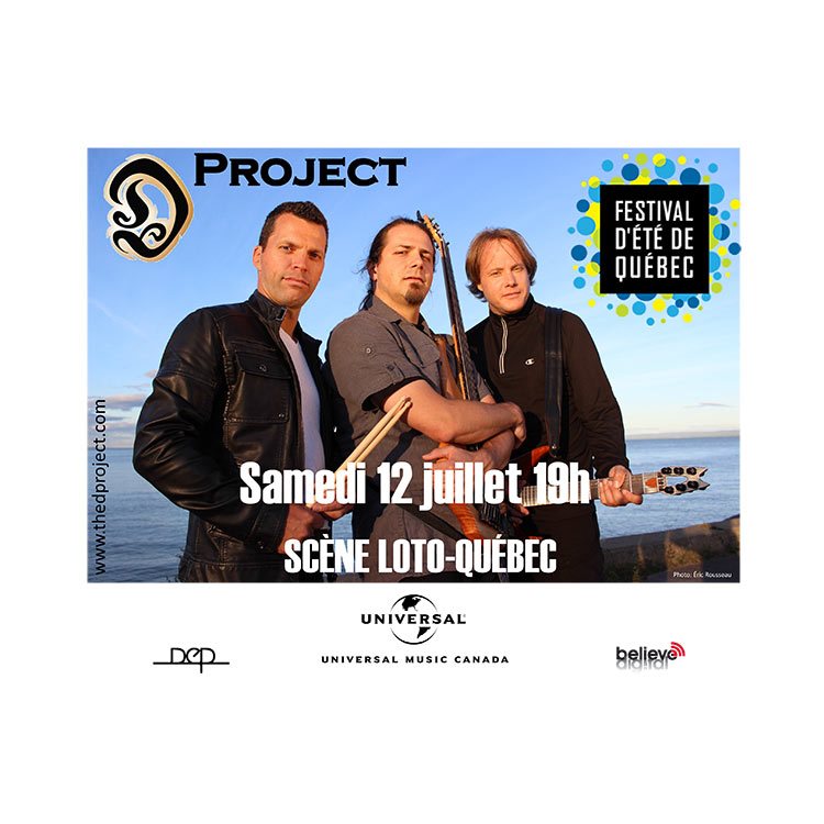 Groupe de musique The D Project au Festival d'été 2014