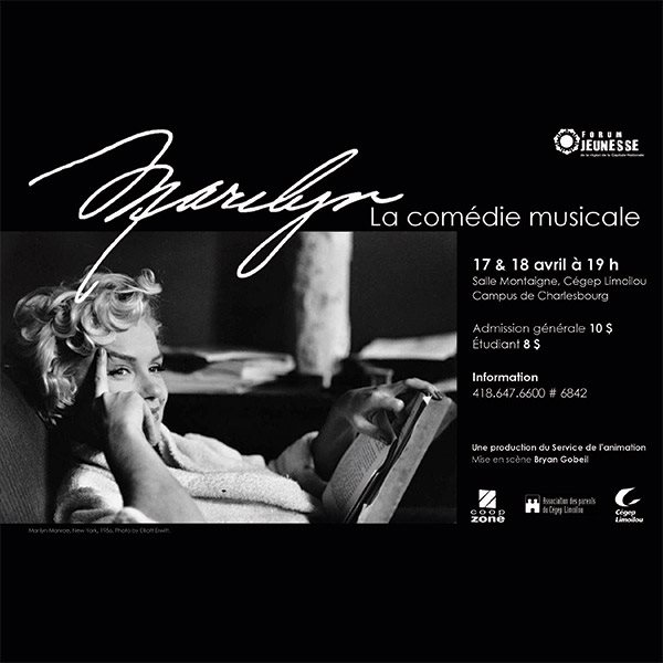 Affiche comédie musicale Marilyn Monroe