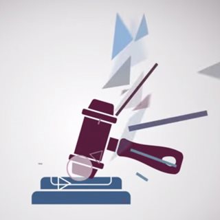 Illustration d'un marteau de juge