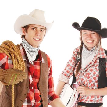 Cowboy et cowgirl