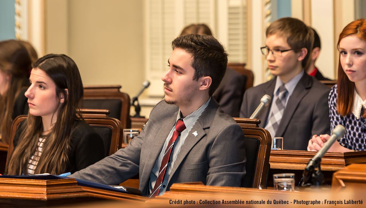 Maxime Leblond, premier ministre au Forum étudiant 2015