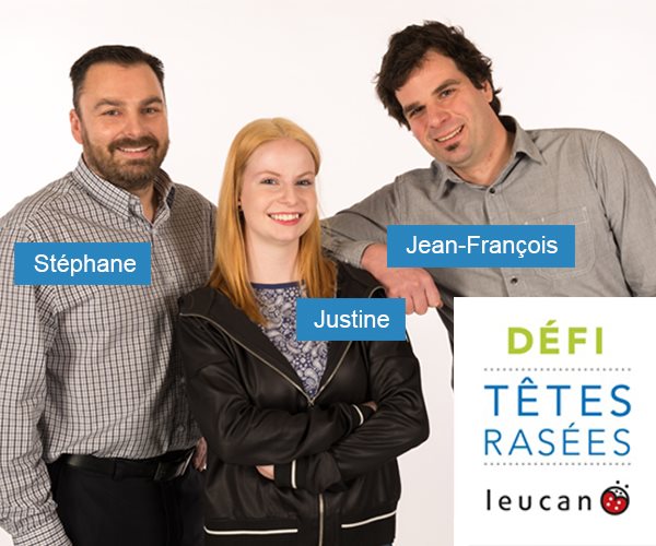 Participants au défi têtes rasées édition 2015