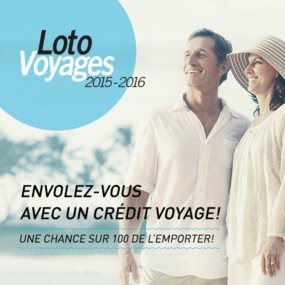 Affiche loto-voyages Fondation Monique-Fitz-Back
